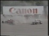 F1 Suzuka 1990 Senna Prost crash Berger off