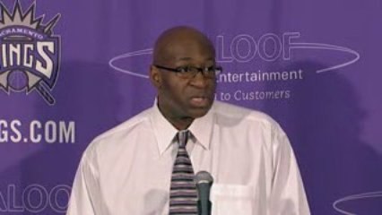 NBA Kenny Natt talks to the media after Sacramento's disappo