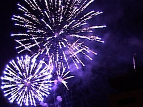 Feu d'artifice à Strasbourg 21 mars 2009