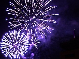 Feu d'artifice à Strasbourg 21 mars 2009