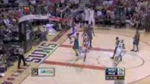 NBA Jason Richardson crosses up Andray Blatche and takes it