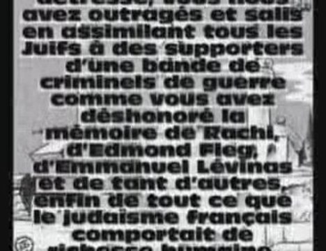 EXCLUSIF- Lettre UJFP ( des Juifs ANTISIONISTE ) vs CRIF