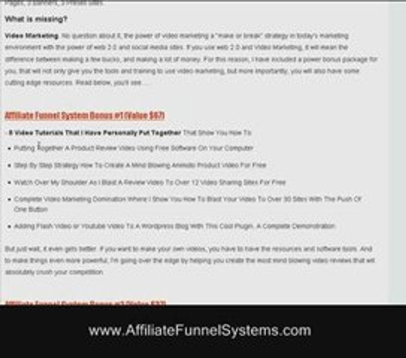 Affiliate Funnel System Review "Free Offer"