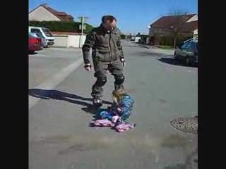 Elsa DUBAIL 1ere fois roller