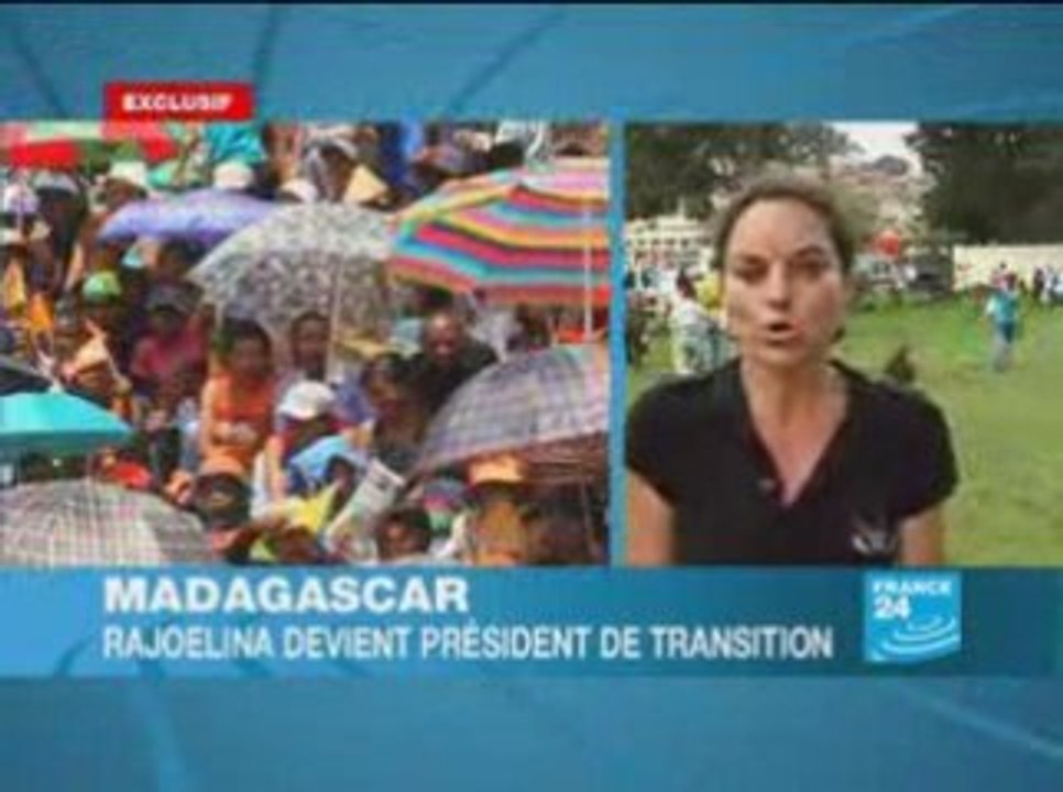 21 mars 2009 : Andry Rajoelina était visiblement très ému