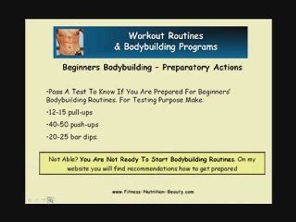Weightlifting Routine For Beginners - Get Ready