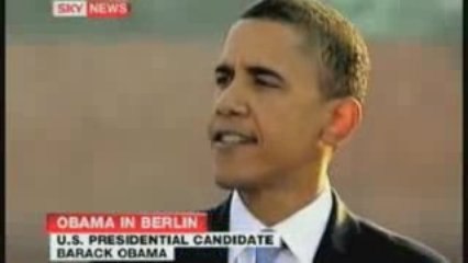 Obama cite le nouvel ordre mondial a Berlin