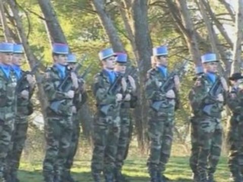 Cérémonie de remise des képi à Langlade