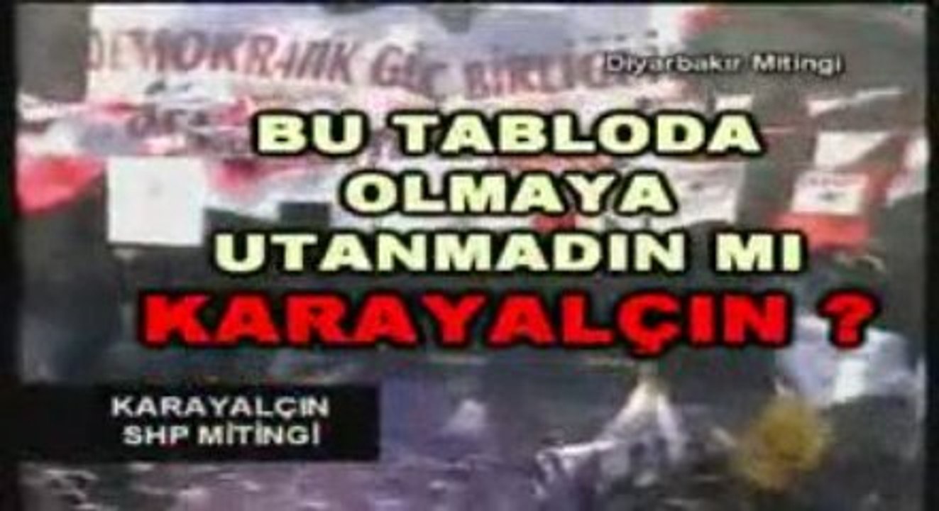 Karayalcın pkk simgelerini selamlıyor