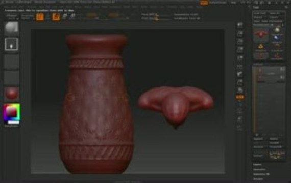Creating a Vase Chapter 3 ZBrush Tutorials ZClassroom.com