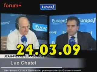ITW de Luc Chatel (24.03.09)