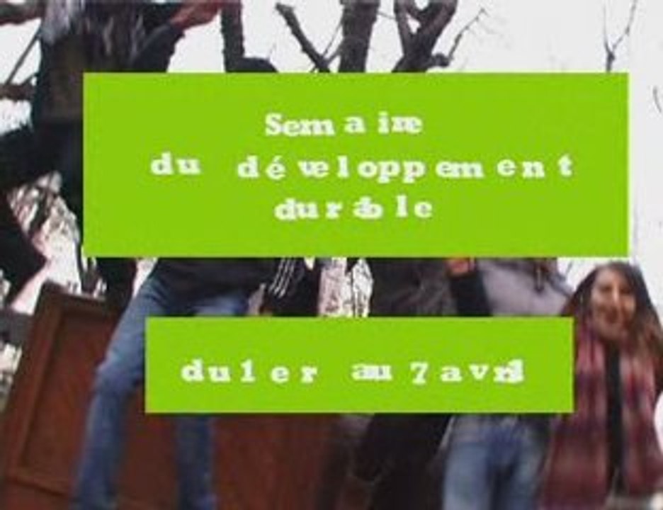 Clip Semaine du Développement Durable sdd10.com
