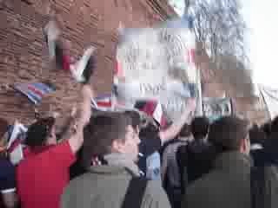 Toulouse - PSG 2008-2009 : cortège VA + G