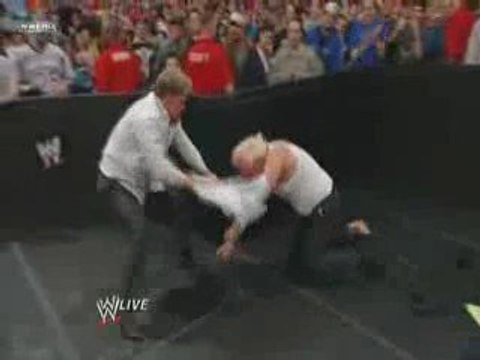 Raw 03 23 09 Chris Jericho destroy Ric flair ( segment 2/2 )