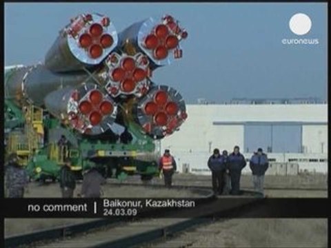 Arrivée de la fusée Soyuz