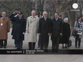 Minute de silence en Serbie