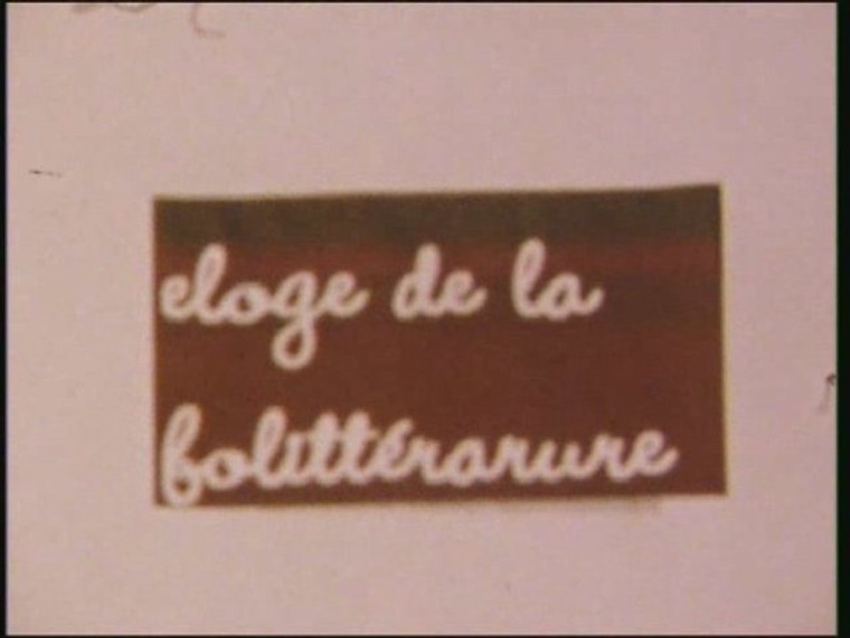 Eloge de la Follitérature