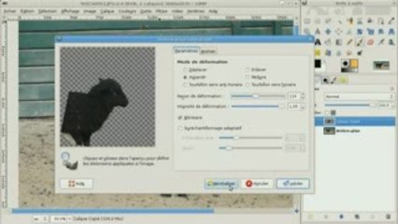 GIMP - Déformation interactive