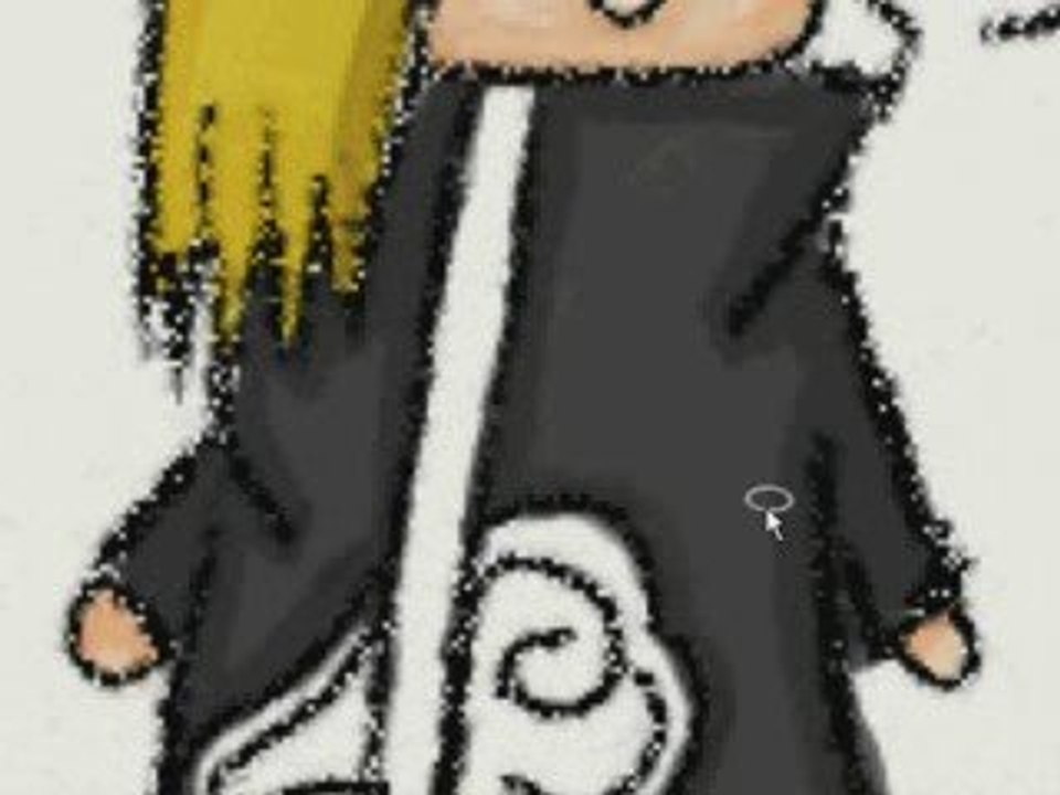 Deidara chibi coloring.