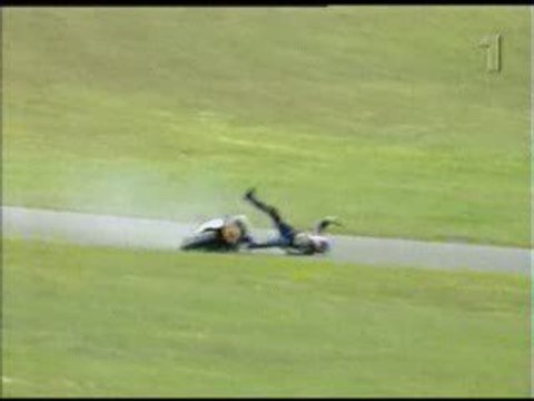 VIDEO DROLE - Une chute de moto � grande vitesse 3