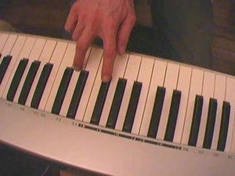 Lettre de metal - main droite piano