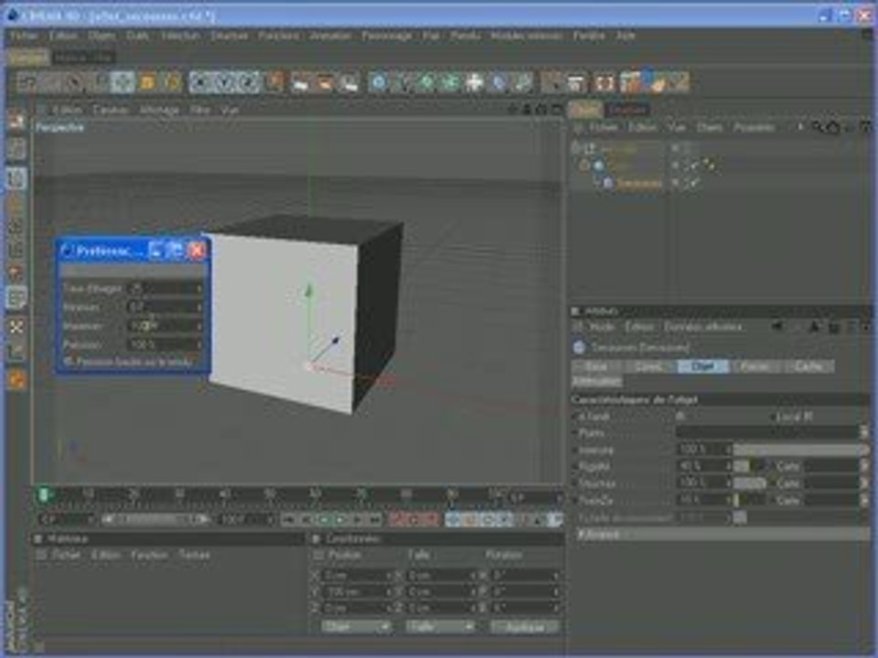 Tutoriel C4D 11 : effet secousse