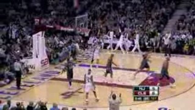 Lebron james beautiful pass to Anderson Varejao vs Nets