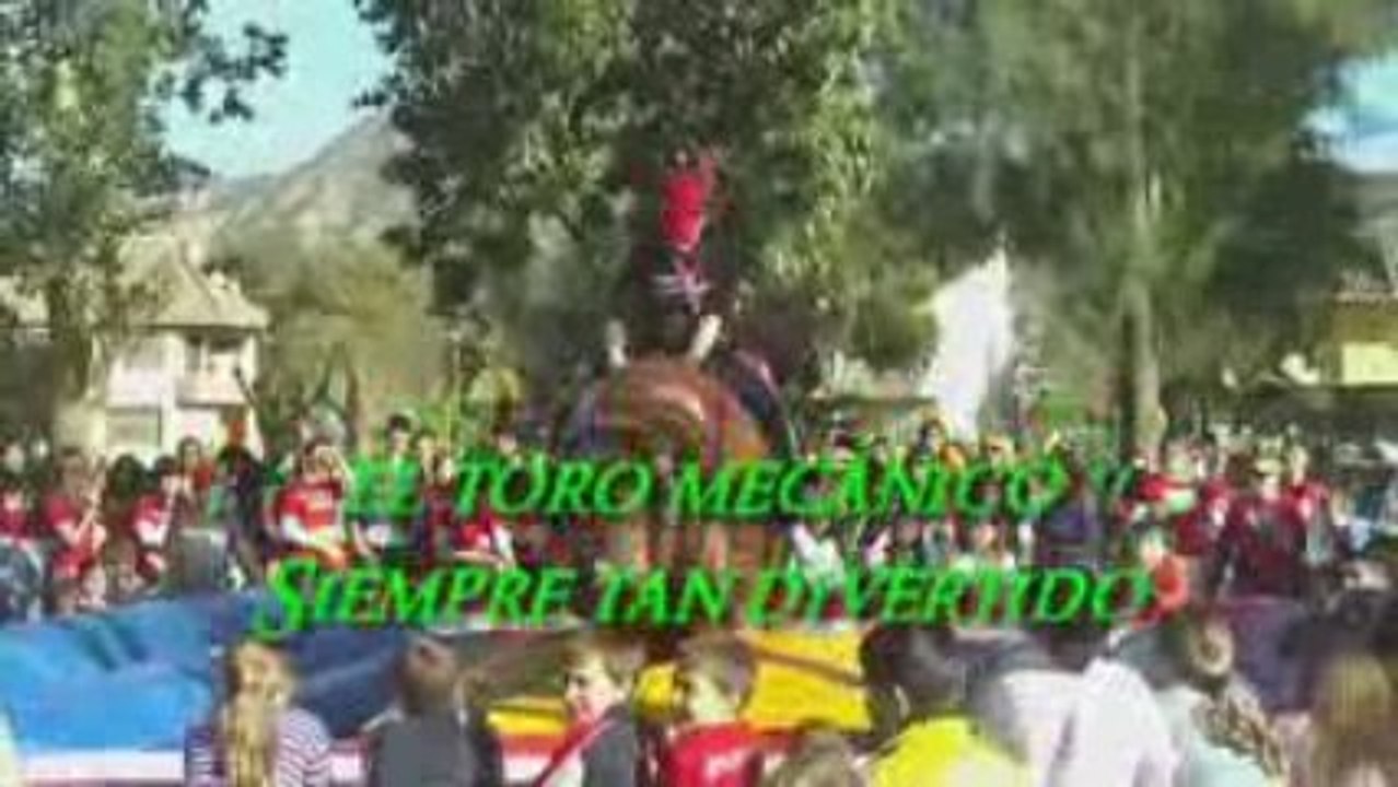 Toro mecánico en el carnaval