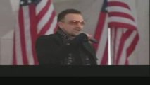 U2 *In the Name of Love*Conc Investiture Obama Washington 09