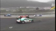 JGTC 2009 Okayama start Lotterer and Treluyer crash