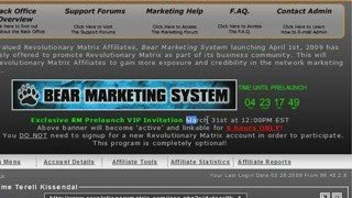 Bear Marketing System -Revolutionary Matrix Terell Kissen...