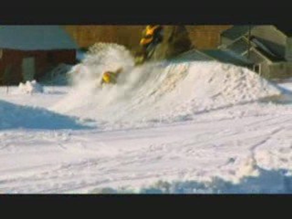 white metal snowmobile