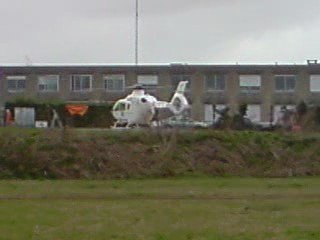 Décollage hélicopter du SAMU 80