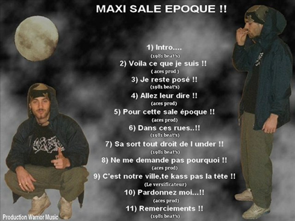 Xell voila ce que je suis !! titres du maxi sale epoque!