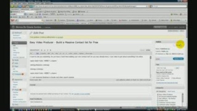 How to Embed Youtube Video in a Wordpress Blog - Part Two