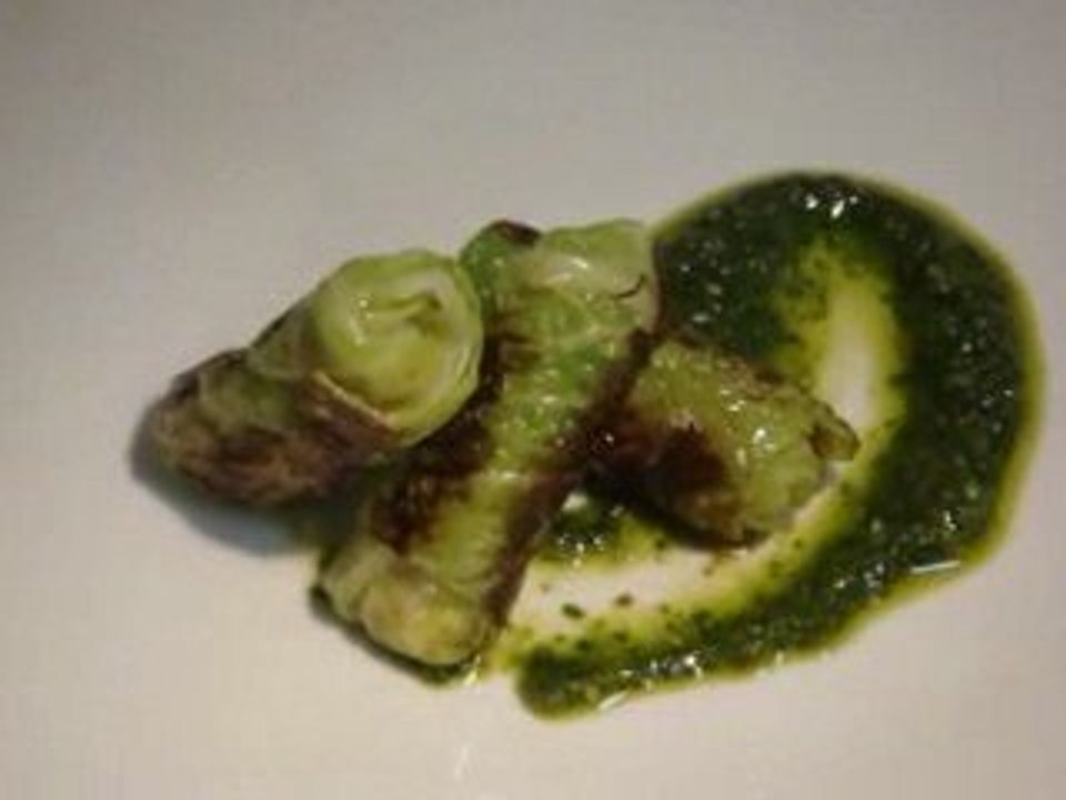 Arrolladitos de Repollo Crespo, Pecorino y Panceta