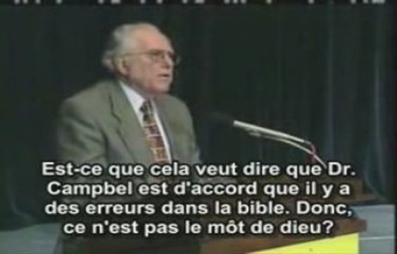 Réponse du Dr Campbell aux questions de Zakir Naik 4/4