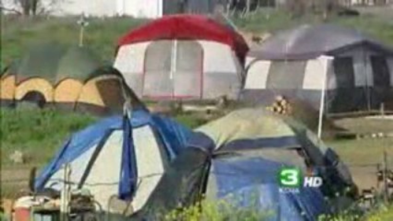 Homeless React To Plan For Tent City~Sacramento