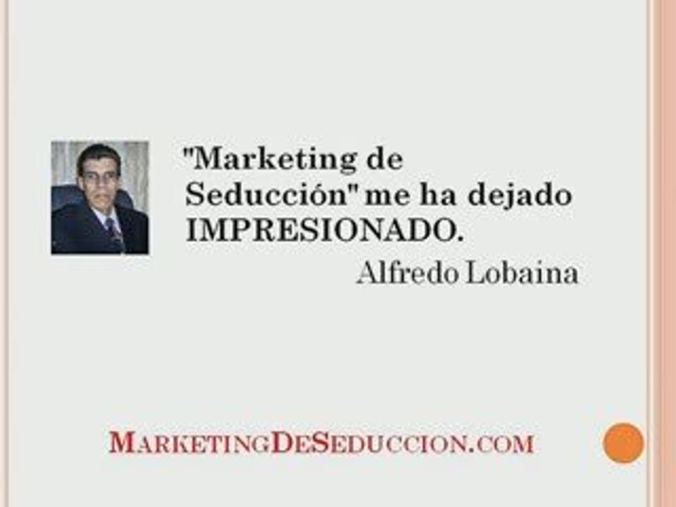 Tecnicas de Marketing de los Maestros de la Seduccion
