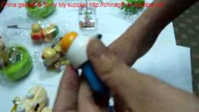 Happy Milk cow stretchy ballpen key chains toy