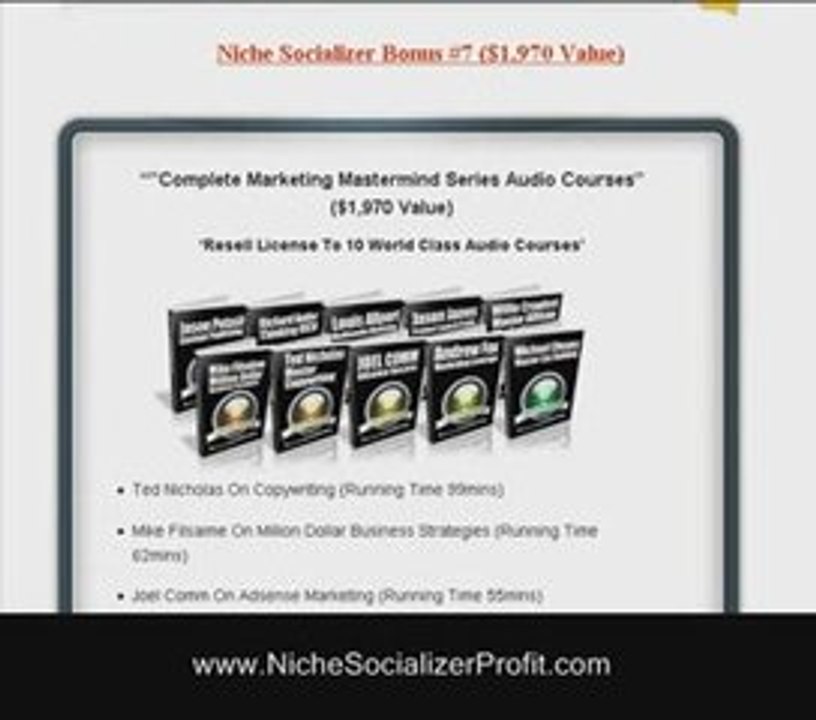 Niche Socializer "Massive Bonus Offer"