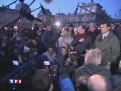 Campement citoyen de Notre Dame: évacuation - 2007