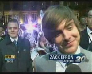 BFM TV - Zac Efron à Paris - Avant Première - 17 ans encore