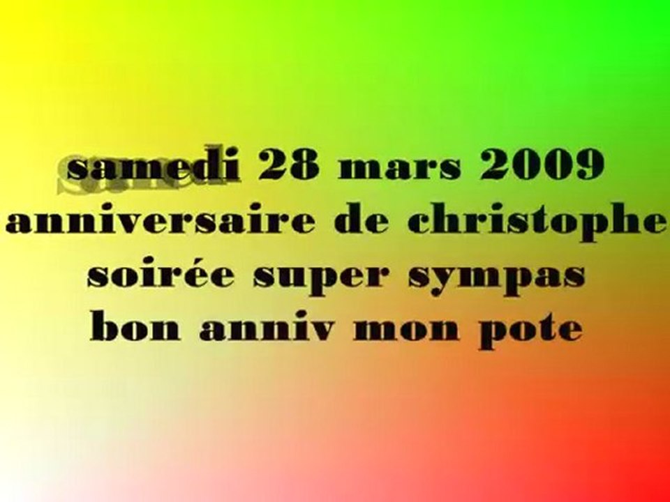 Anniv christophe