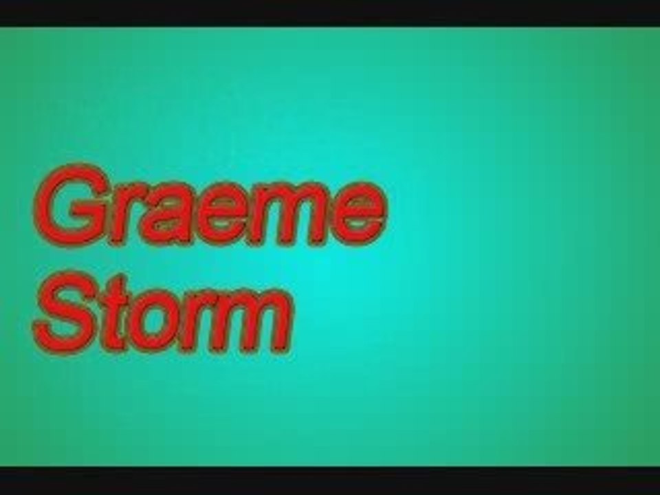 Le swing de Graeme Storm Mars09