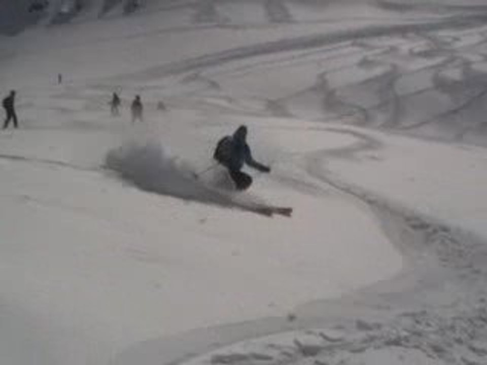 La Plagne, Face nord à ski