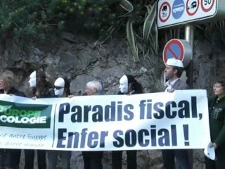 Tentative de manif à Monaco avec Eva Joly