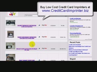 Credit Card Imprinter