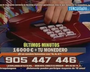 Monedero virtual call tv Telecinco 29/3/2009