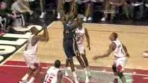 NBA Tyrus Thomas throws Roy Hibbert's shot attempt into the